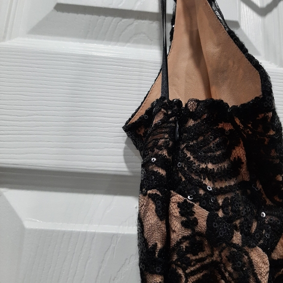 Free People Shimmers Night Mini Dress Size 10 - Picture 6 of 7